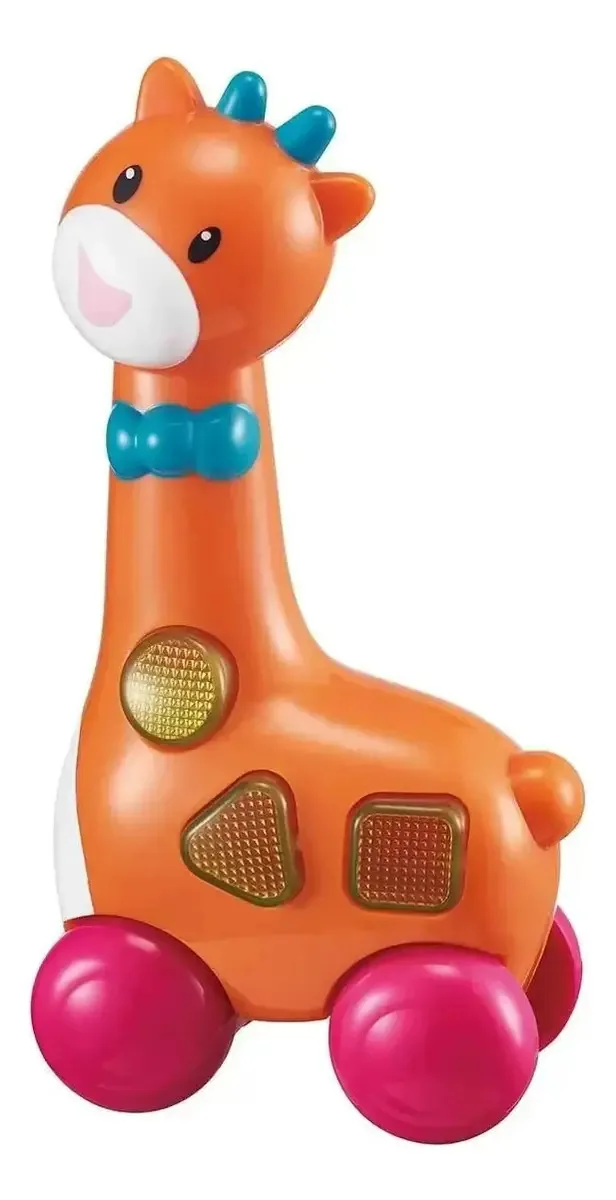 Brinquedo Educativo Girafa Luzes e Sons Plástico Bang Toys para Crianças