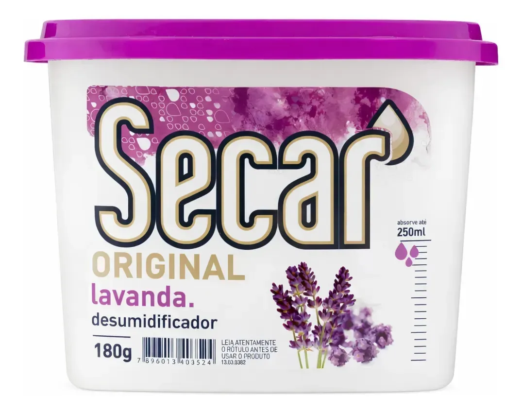 Secar Antimofo Lavanda Desumidificador Antiodor Roupas 180g