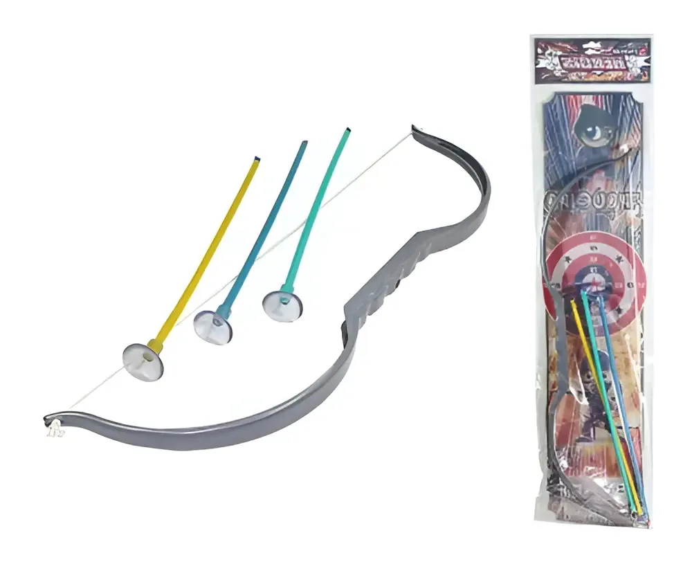 Brinquedo Arco e Flecha Infantil Le Plastic Heróis Sortido 55cm 2 Flechas