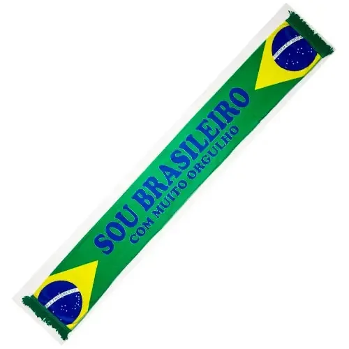 Cachecol Brasil Mod.03 Cachecolmania Sublimado 130x18cm