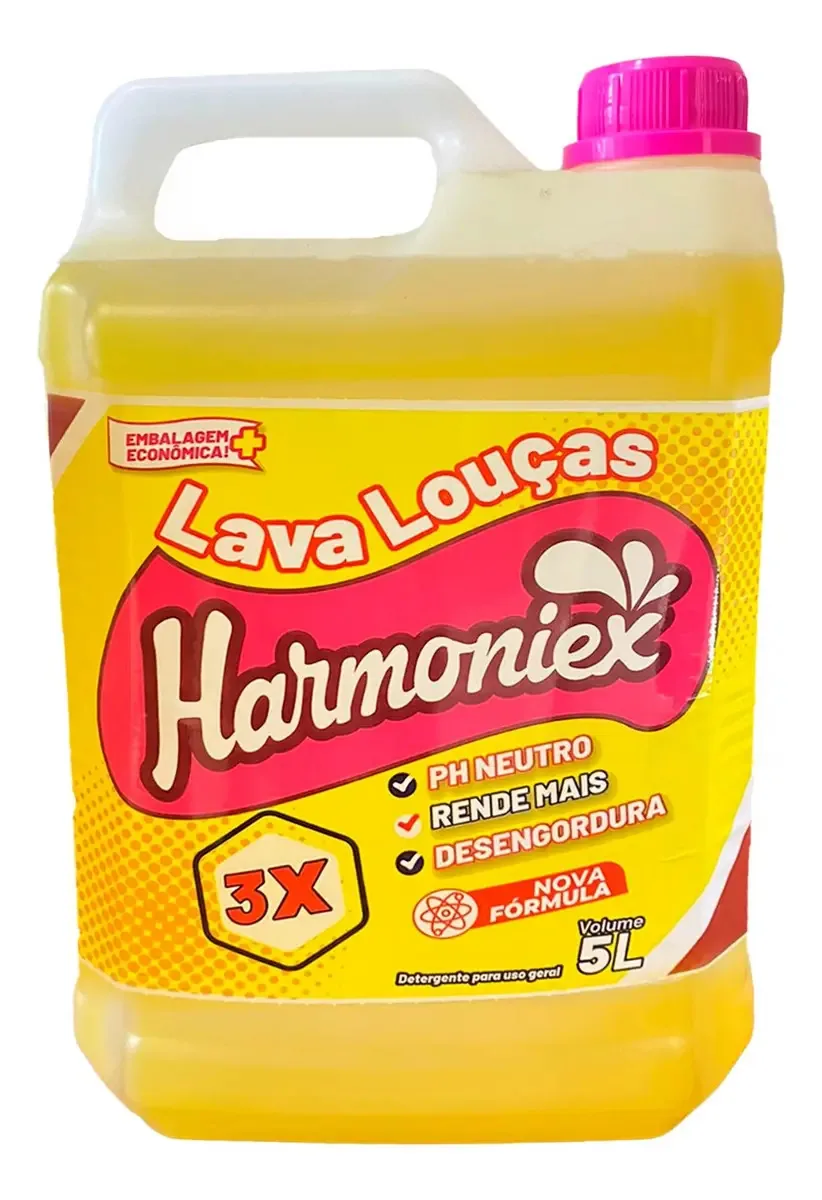 Detergente Neutro E Lava Louças 5lts - Harmoniex