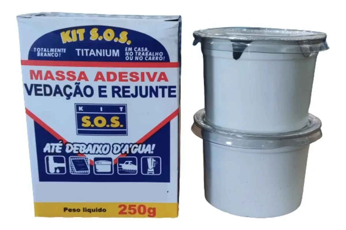 Veda Tudo Massa Adesiva Sos Cola Ate Debaixo Dagua 50g