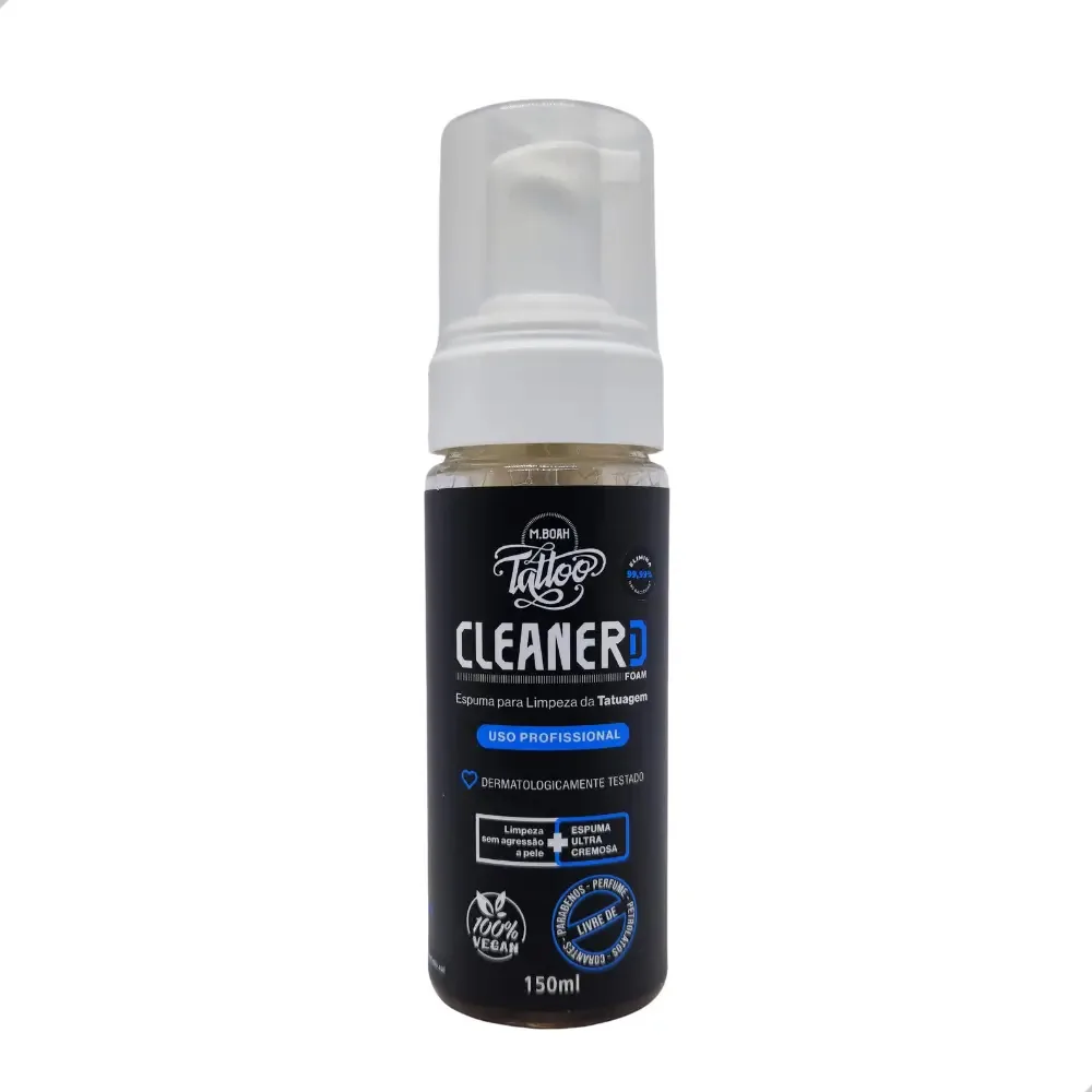 Espuma De Limpeza Para Tatuagem Cleaner D Foam 150ml M.Boah