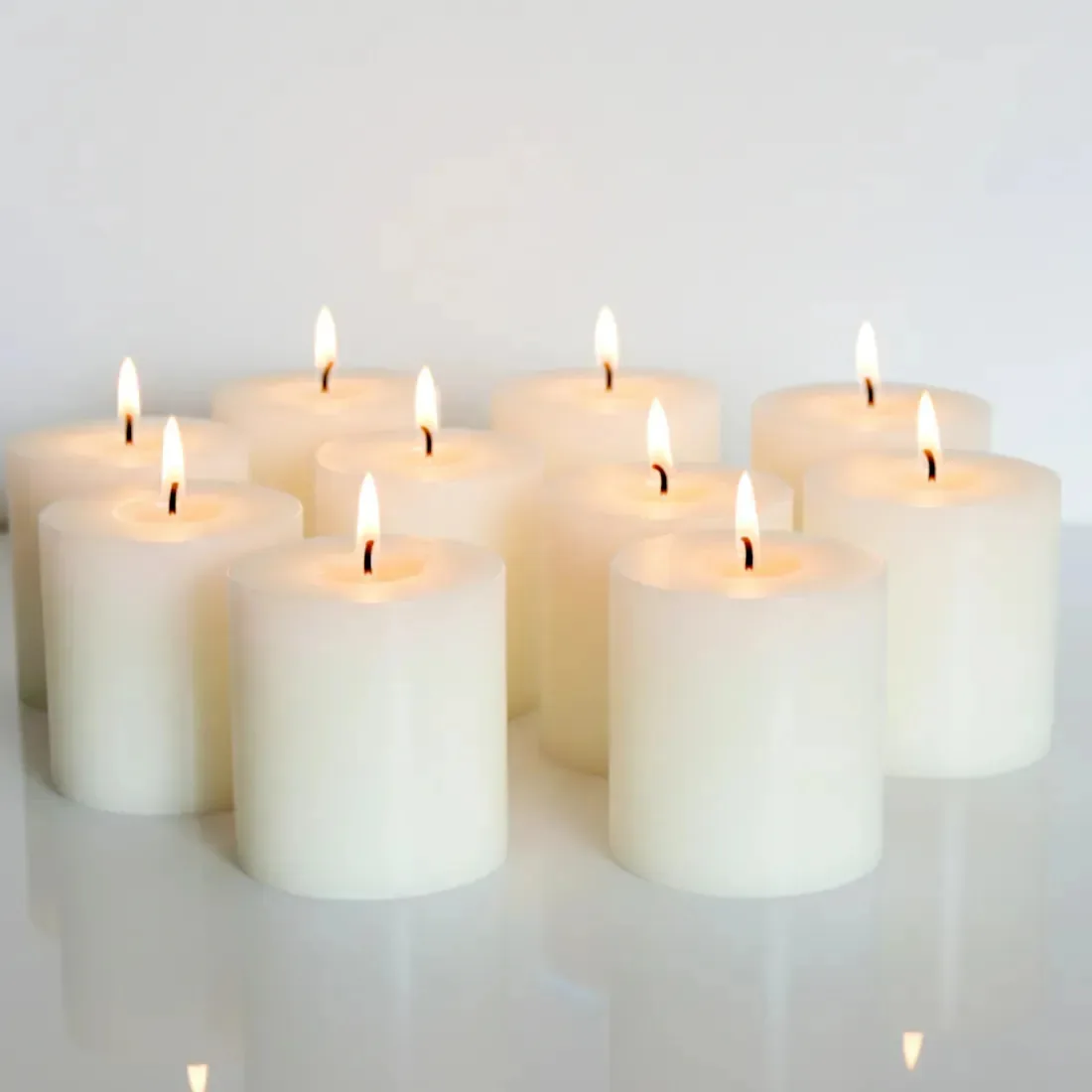 20 Velas Decorativas 20horas Casamento E Festas Atacado Branco