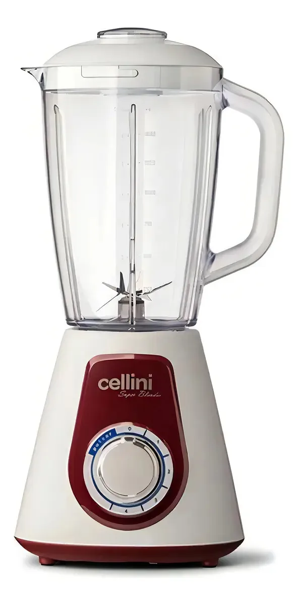 Liquidificador Cellini SuperBlender 1000W 4 Velocidades Capacidade 2.2L Vinho