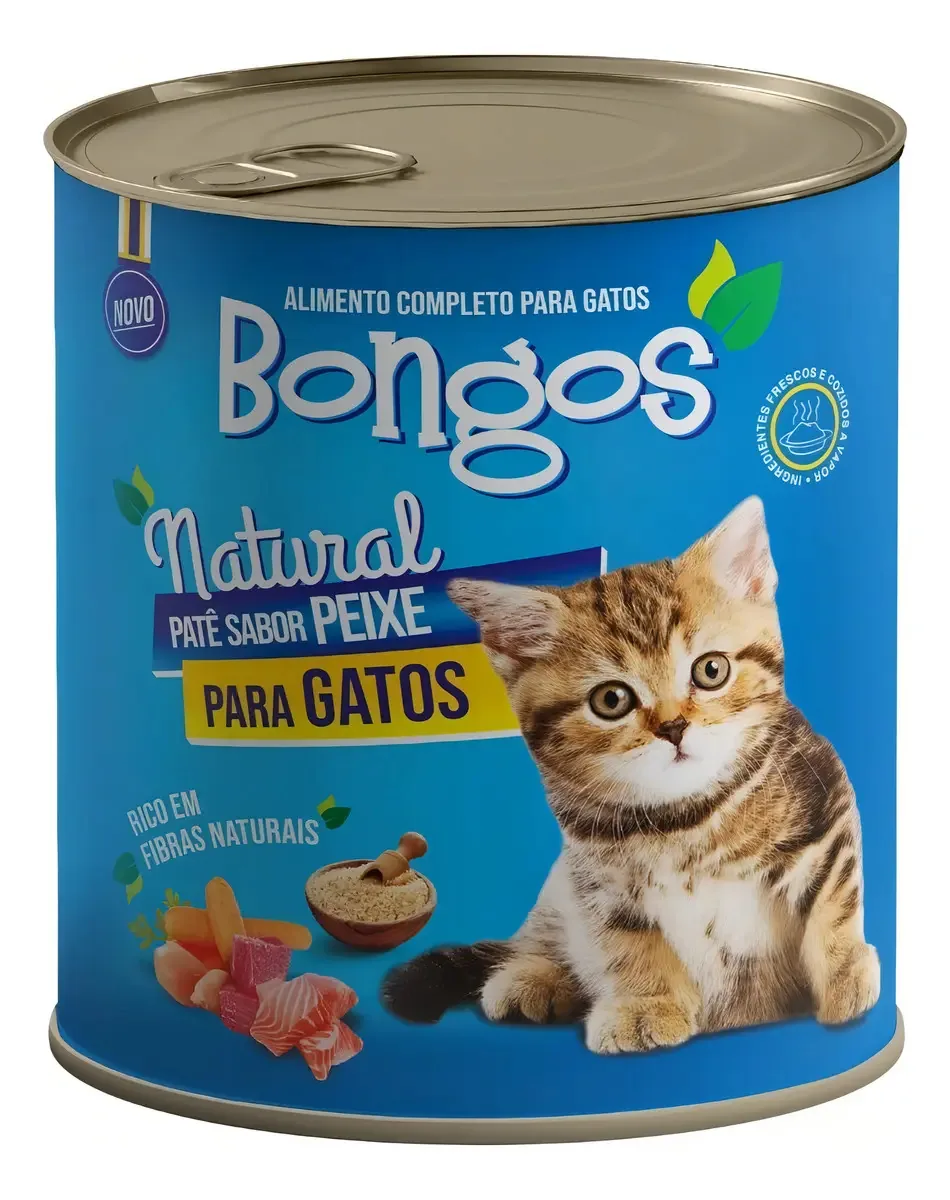 Bongos Lata Gato De Peixe 280gr