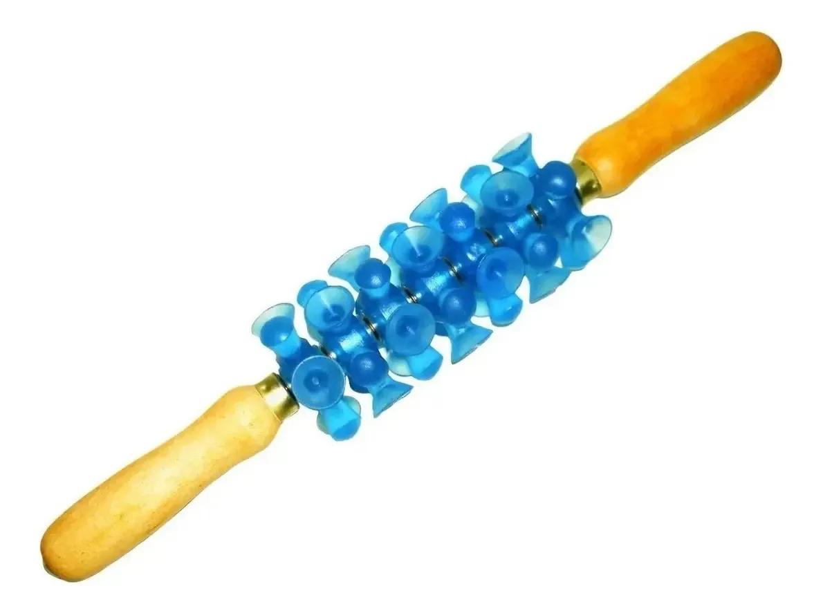 Rolo Para Massagem Estética Turbinada Modeladora Ventosas Cor Azul Roloplastic