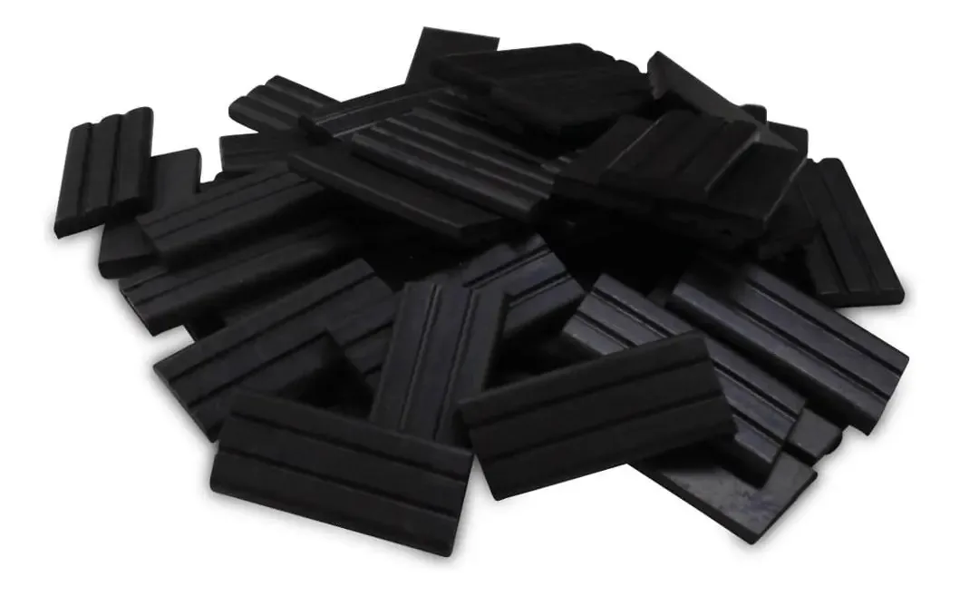 Imã Retangular 20x9x2mm - Kit 50 Unidades Cor Preto