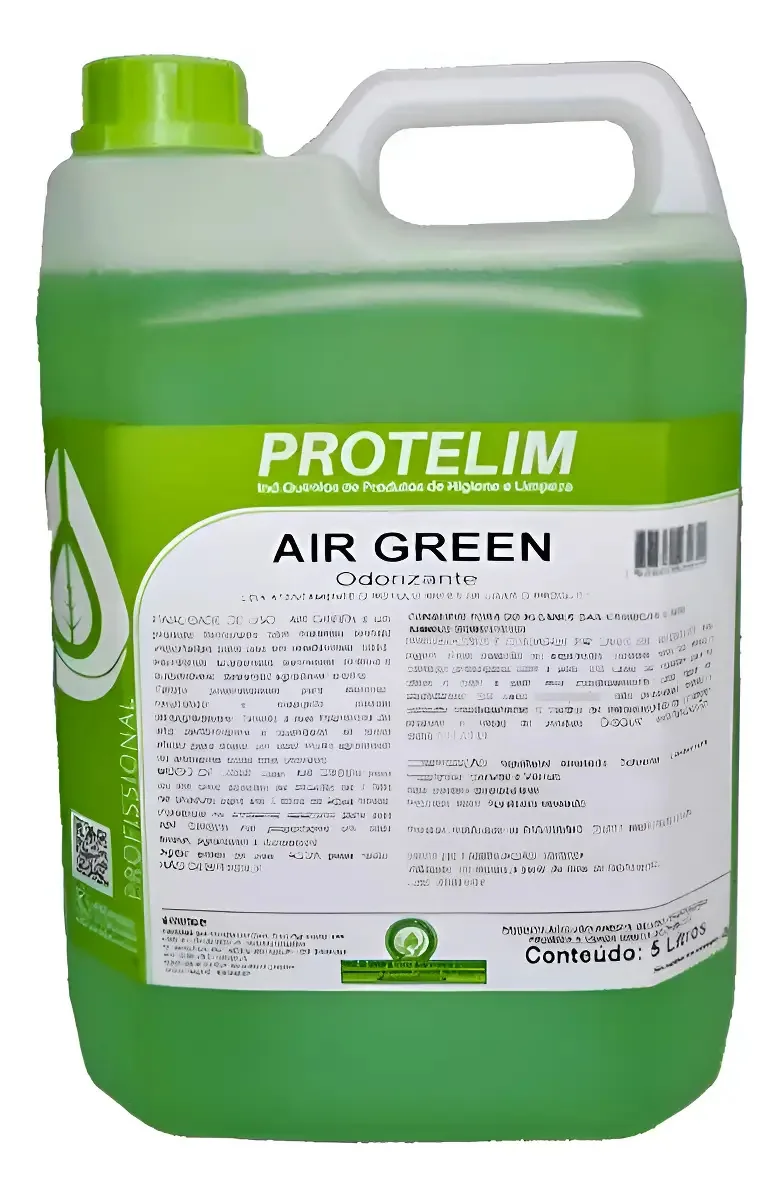 Odorizante Carro E Ambiente Air Green Protelim - 5 Litros Cor Verde Fragrância Frutos