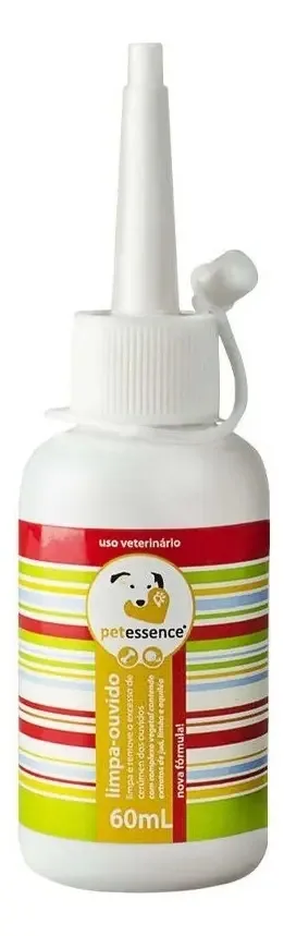 Loção Pet Essence Limpa Ouvido Para Cães E Gatos - 60 Ml