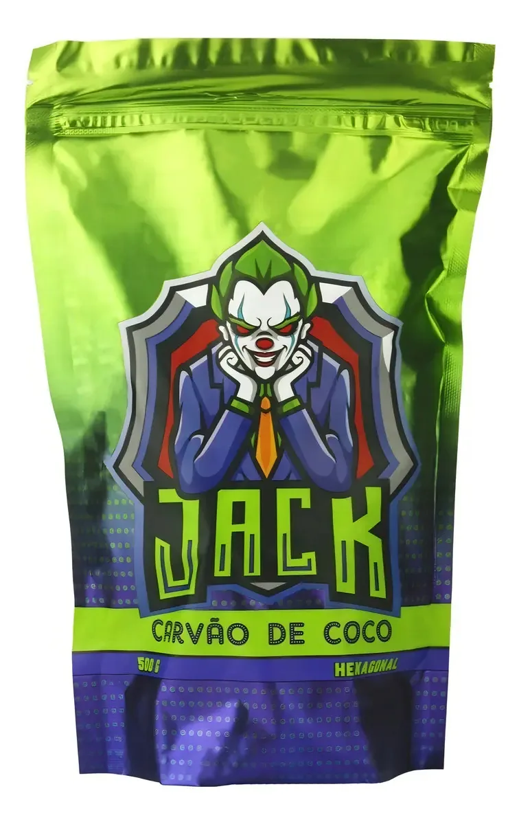 Carvão De Narguile Jack 500g Longa Duração E Poucas Cinzas