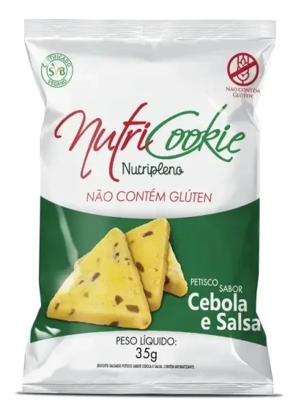 Salgadinho Petisco Cebola E Salsa Vegano S/glúten Nutri 35gr