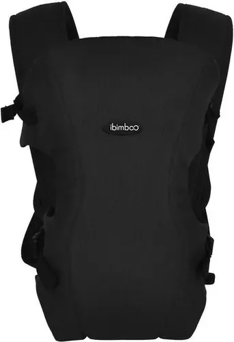 Bolsa Canguru Para Bebê 3 Em 1 Preto Ibimboo