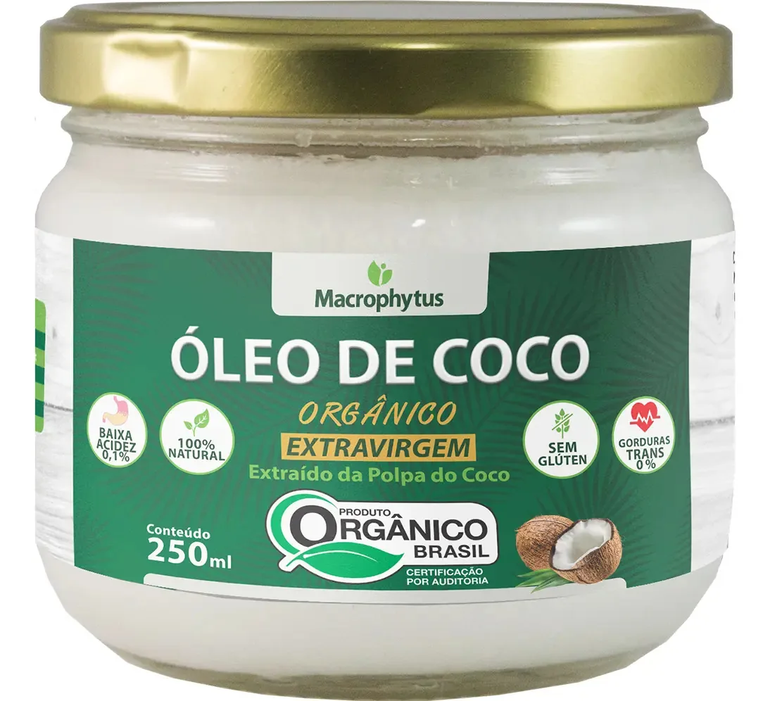 óleo De Coco Orgânico Macrophytus 250ml