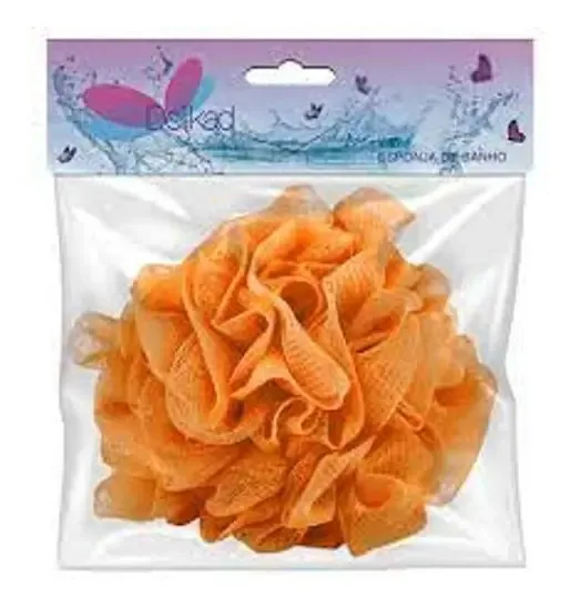 Esponja Para Banho Delikad Laranja