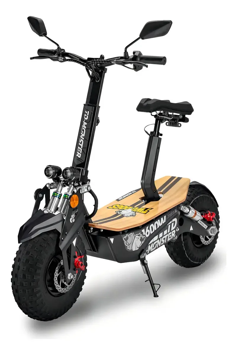 Patinete Elétrico Td Monster 1600w Preto E Branco Two Dogs