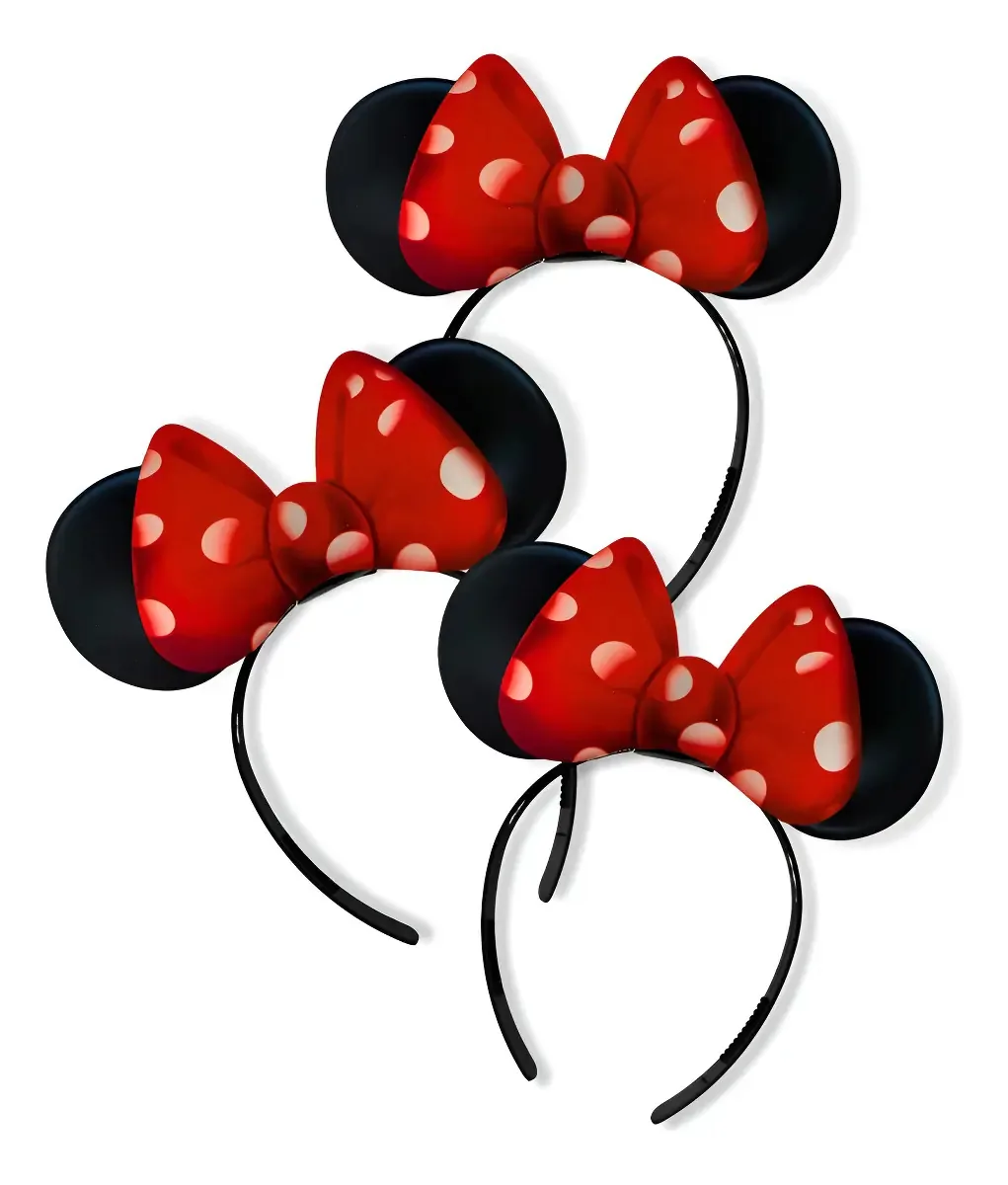 Tiara Orelha C/laco 6un Cartao