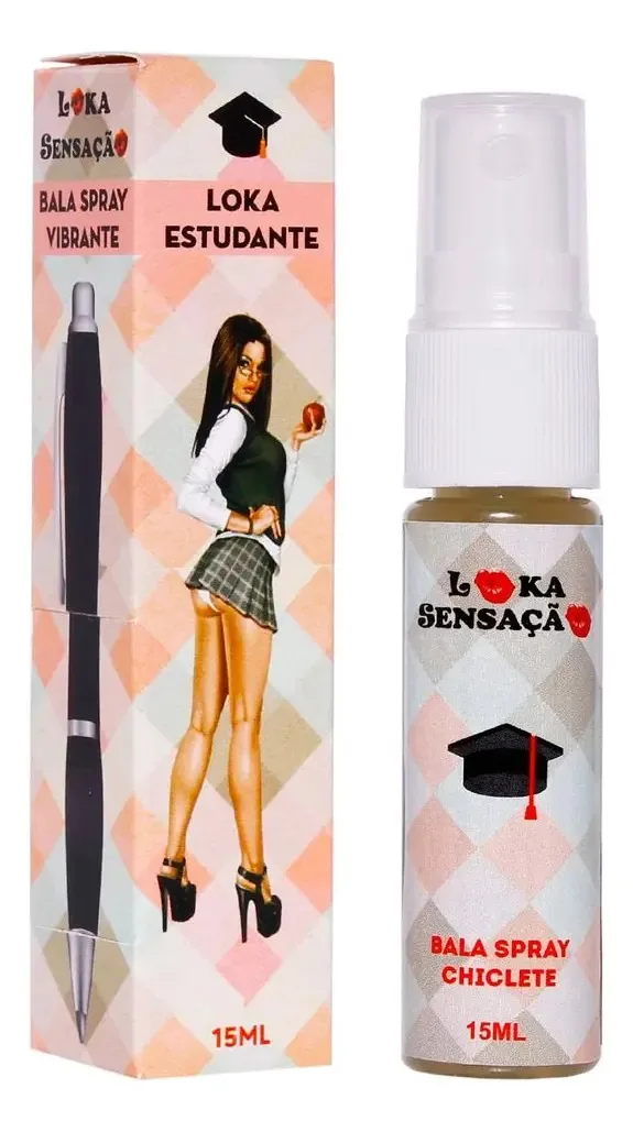 Loka Estudante Spray Vibrante Chiclete 15ml Loka Sensação