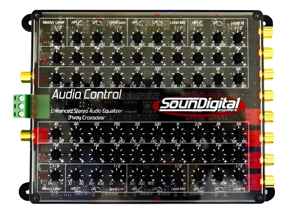 Processador Crossover Audio Soundigital Audio Control 3 Vias