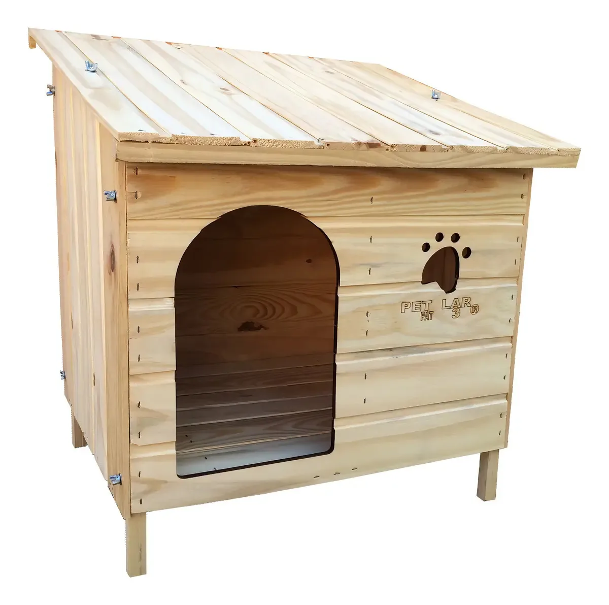 Casa Casinha Cachorro E Gato 1 Água Edícula Madeira N. 04