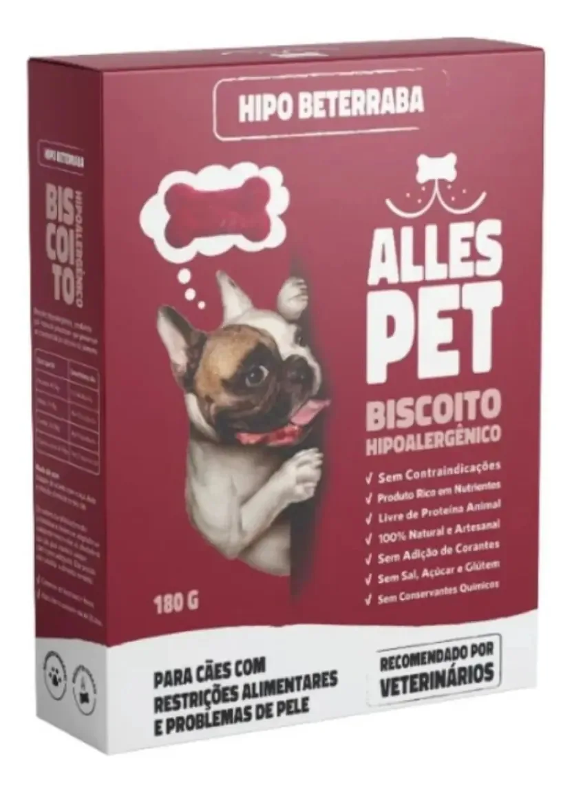 Biscoito Alles Pet Hipo Beterraba 180g 180g