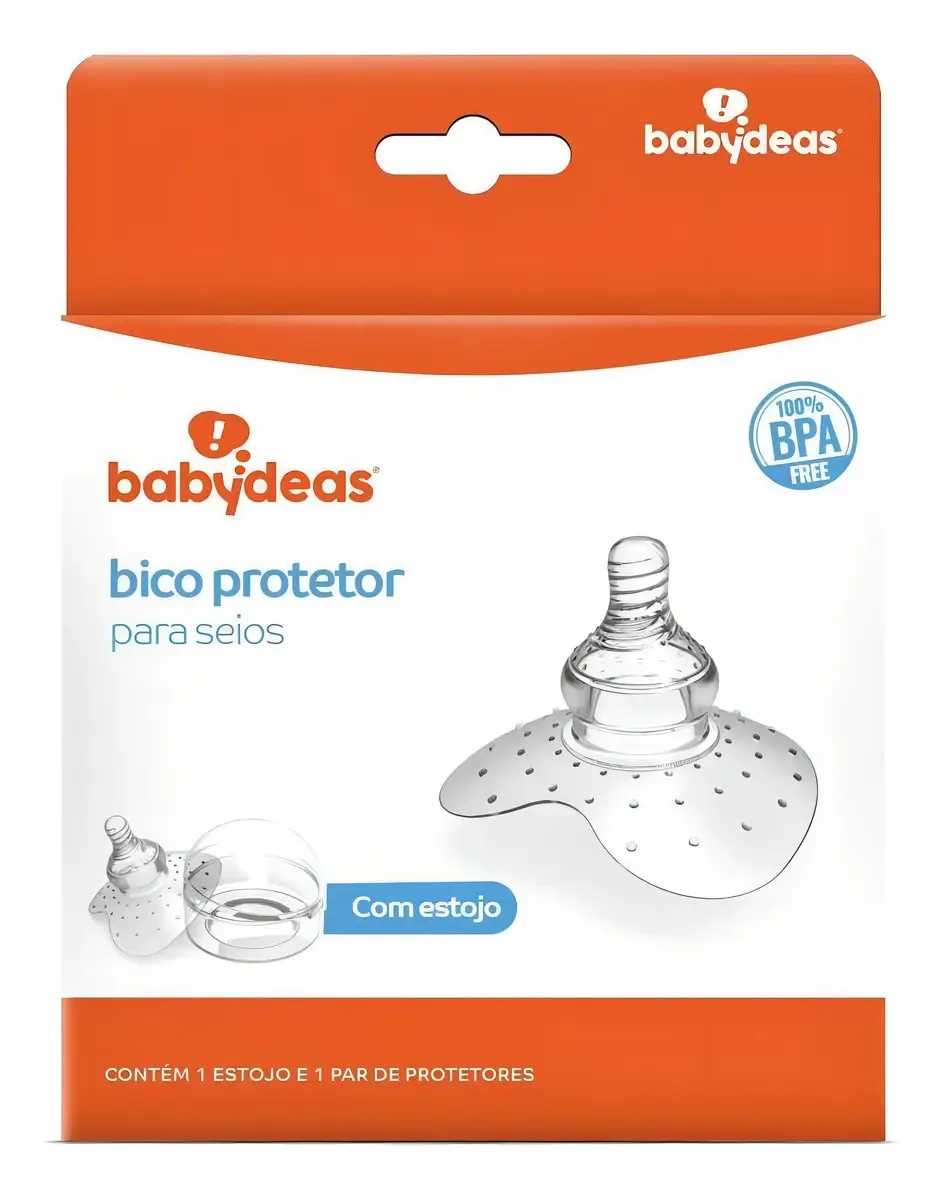 Bicos Protetores para Seios Babydeas Silicone 100% Seguros Anatômicos
