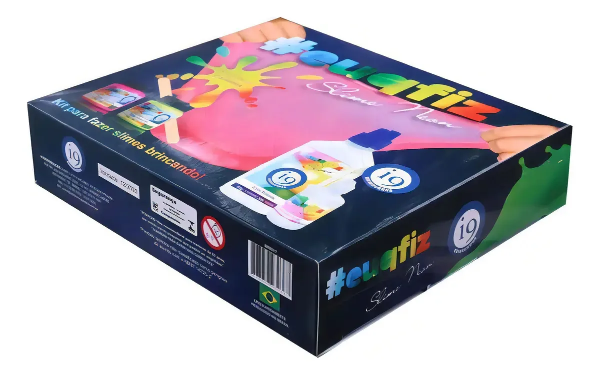 Euqfiz Kit Para Fazer 2 Slimes Neon