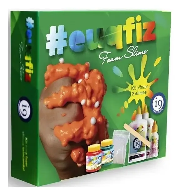 Kit Para Fazer 2 Slimes Euqfiz Euqfiz Foam Slimes I9