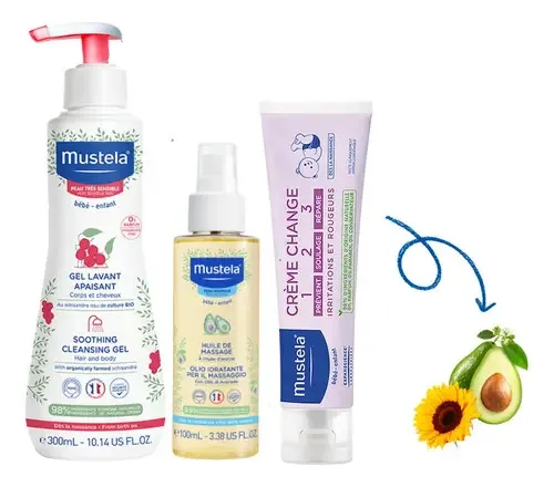 Mustela Kit Hora Do Banho Bebê Hipoalergênico Vegano Orig