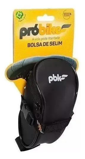 Bolsa Para Selim Bike Faixa E Logo Refletiva Emborracha M2