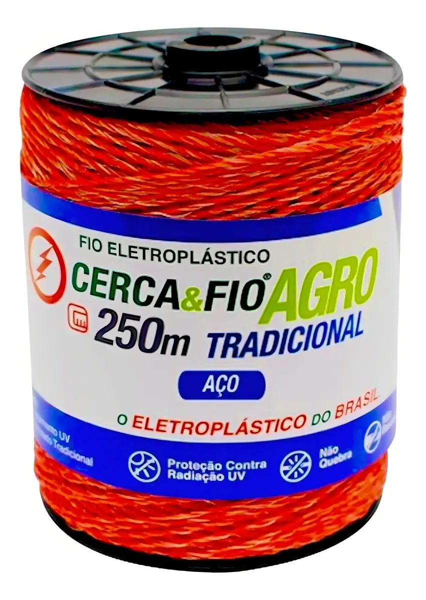 Fio Cerca Elétrica Eletroplástico Agro Choque Igecast 250m
