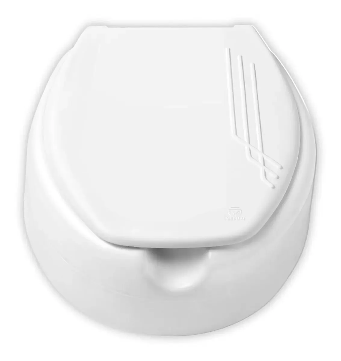 Assento Elevado Para Banho Acessibilidade Branco Com Tampa Eternit