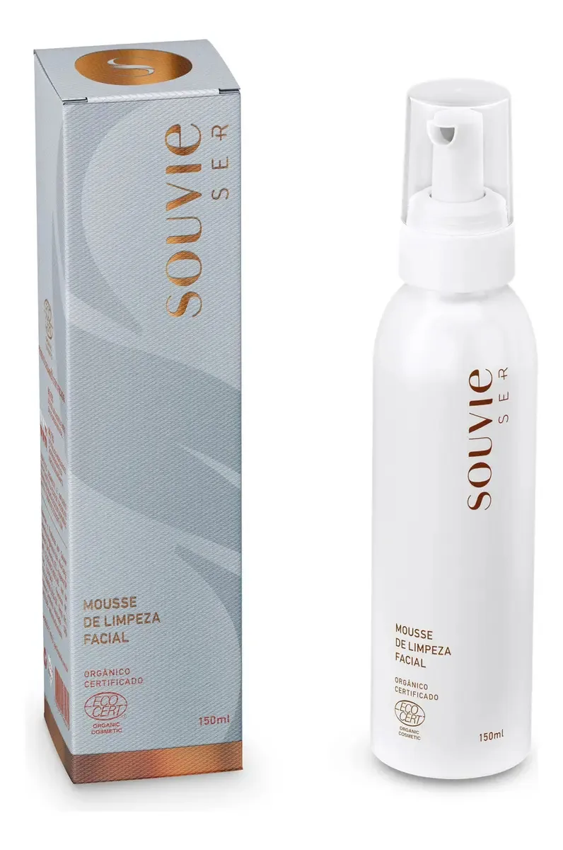 Mousse De Limpeza Facial Natural Orgânico Ser Souvie - 150ml
