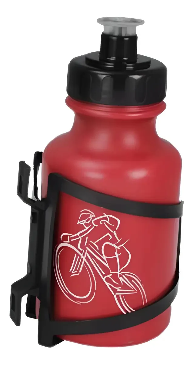 Garrafa Com Suporte - 300ml Cor Vermelho