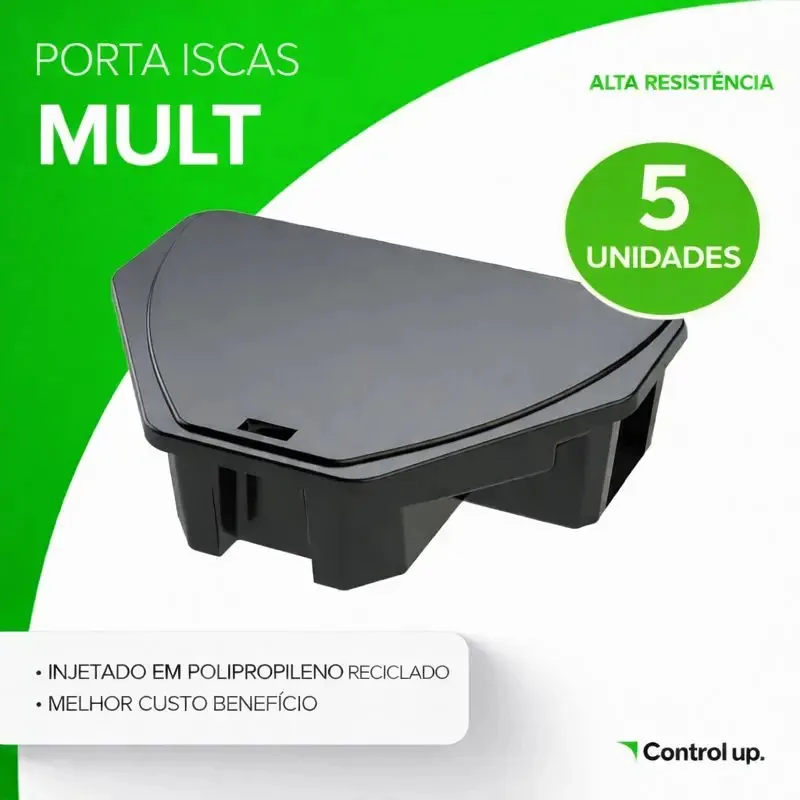 Porta Iscas Mult Armadilha Roedores Ratos Combo Com 5