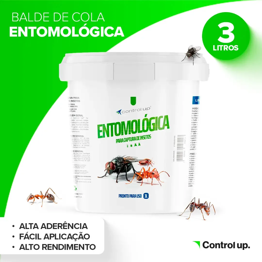 Cola Entomológica 3l Armadilha De Insetos Alto Poder Adesivo