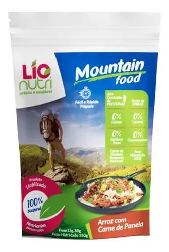 Comida Liofilizada Arroz Com Carne De Panela - Mountain Food