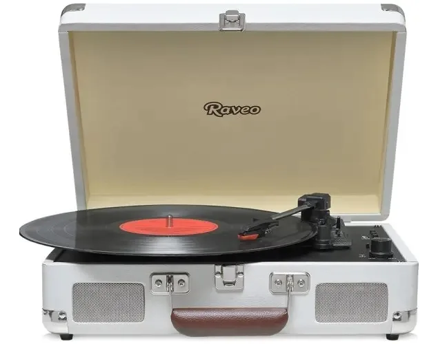 Toca Discos Raveo Sonetto Chrome Vitrola Gravação Usb Sand Cor Areia