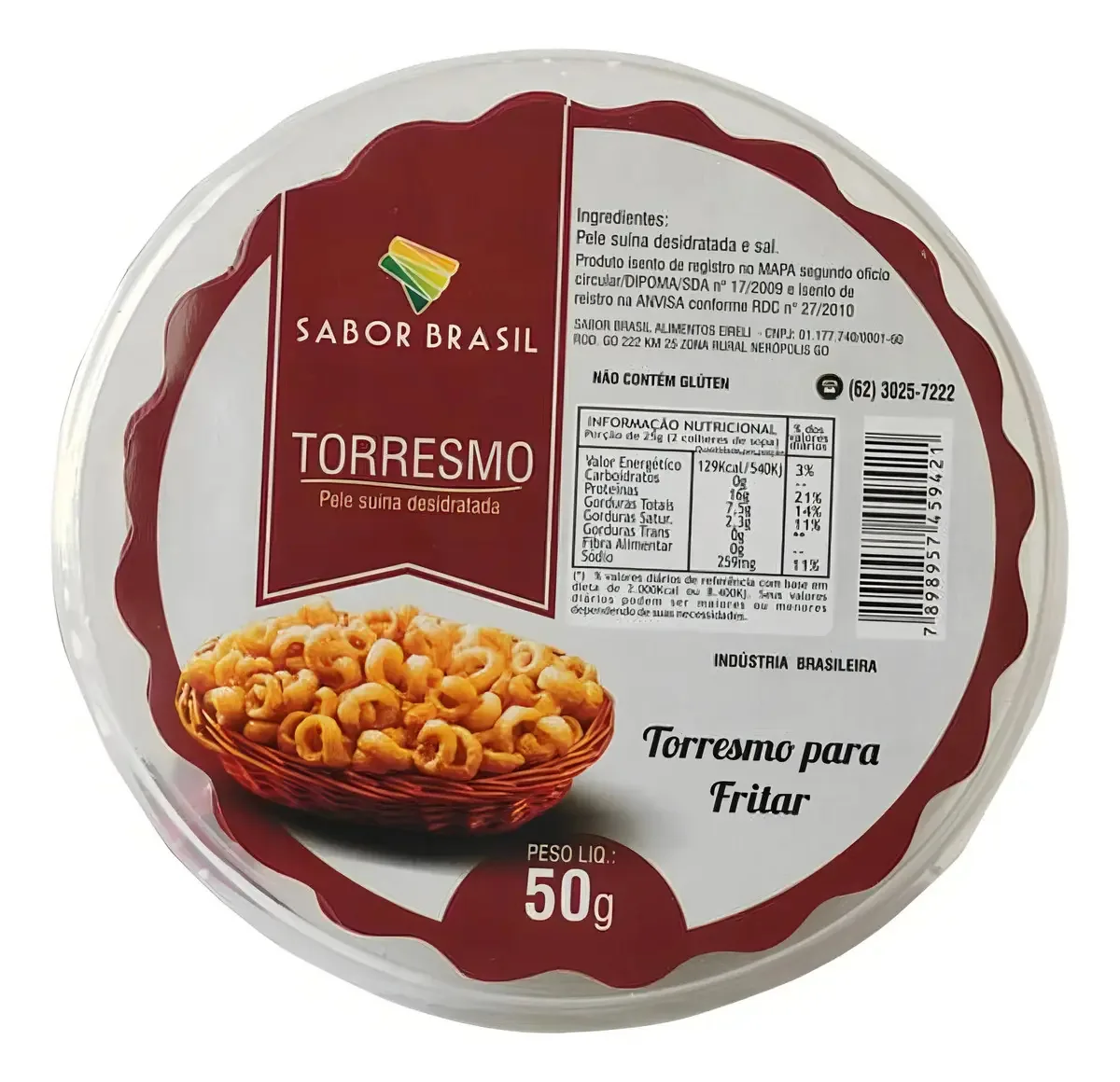 Torresmo Para Fritar 50g