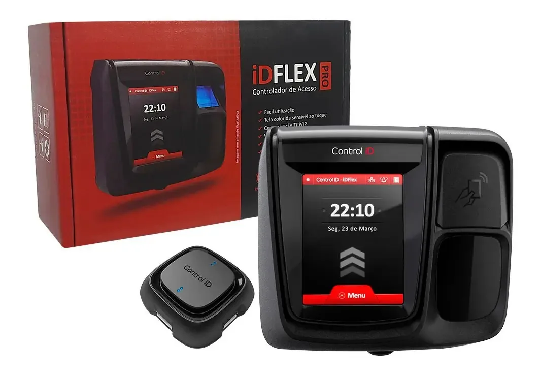 Controle De Acesso Idflex Pro Prox Tela Lcd Colorida