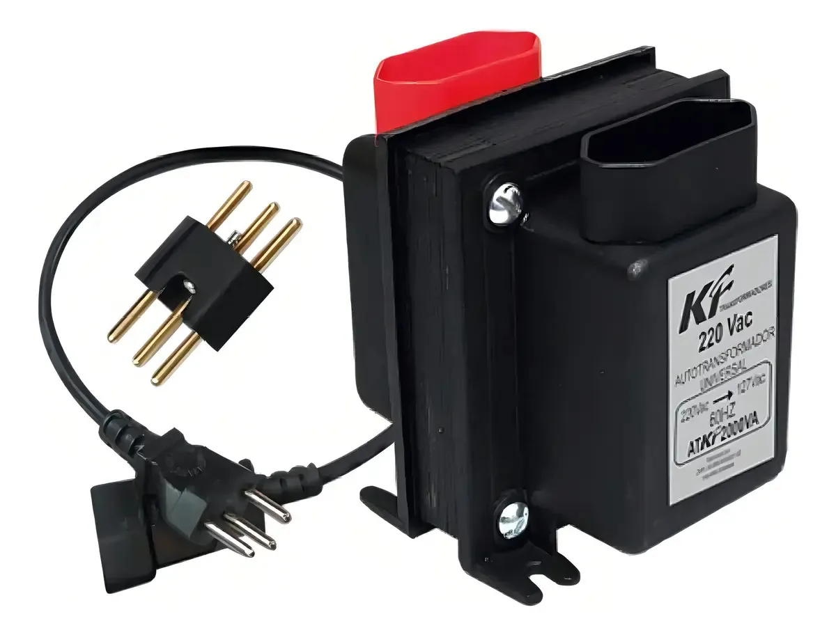Autotransformador Bivolt 1050VA 600W 127V para 220V Kf Transformadores