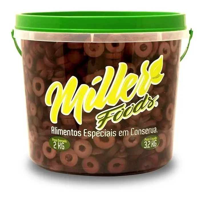 Azeitona Preta Fatiada (balde 2 kg)