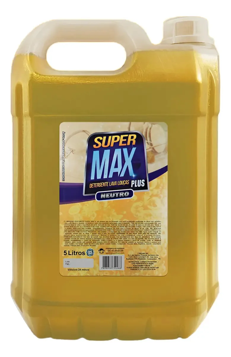 Super Max Detergente Lava Louças Neutro 5 Litros