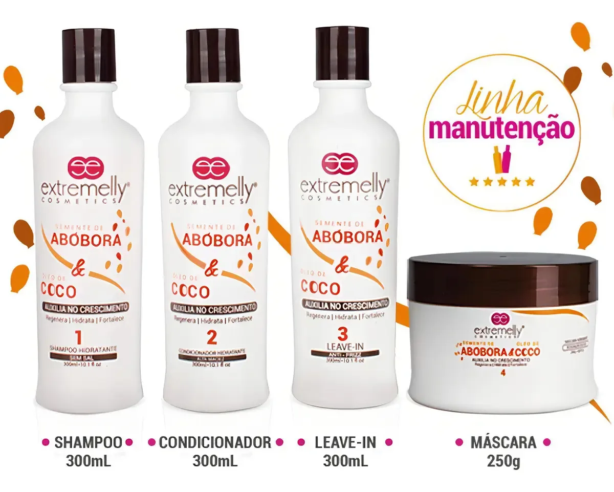 Abóbora E Óleo De Coco Kit Manutenção Extremelly