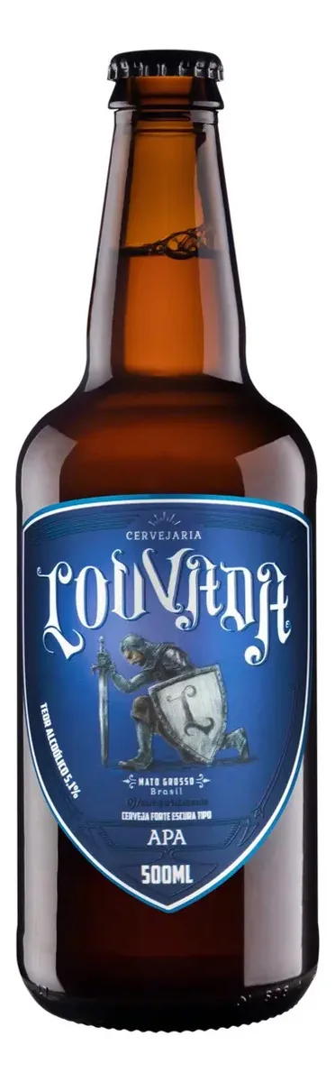 Cerveja artesanal Louvada APAescura 500ml