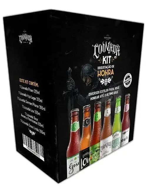 Kit Degustação De Honra 6 Cervejas De 355 Ml