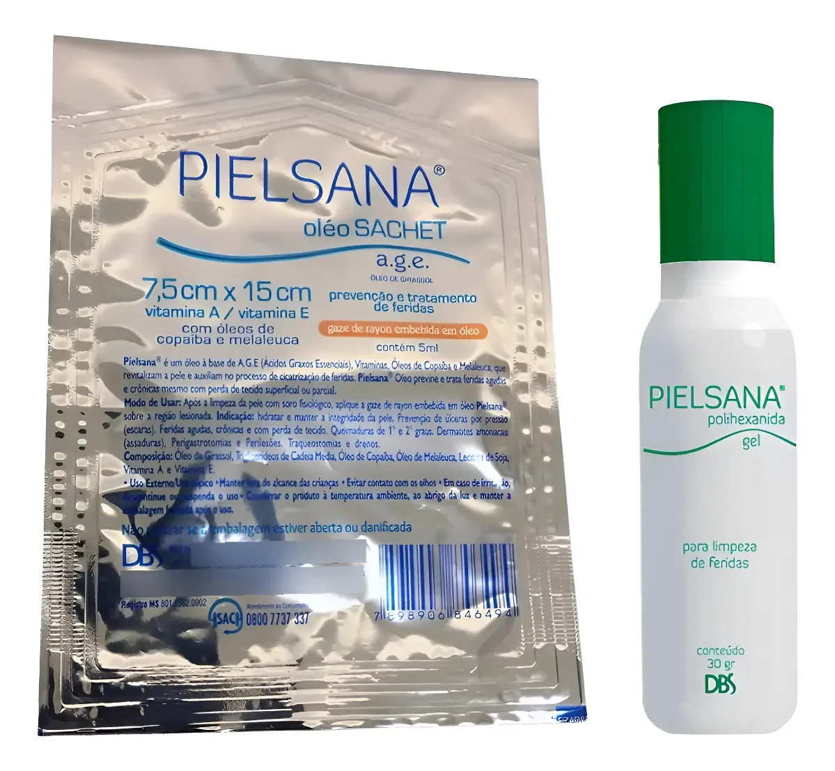 Kit Dbs Polihexanida Hidrogel 30gr Gaze De Rayon 7,5x15cm