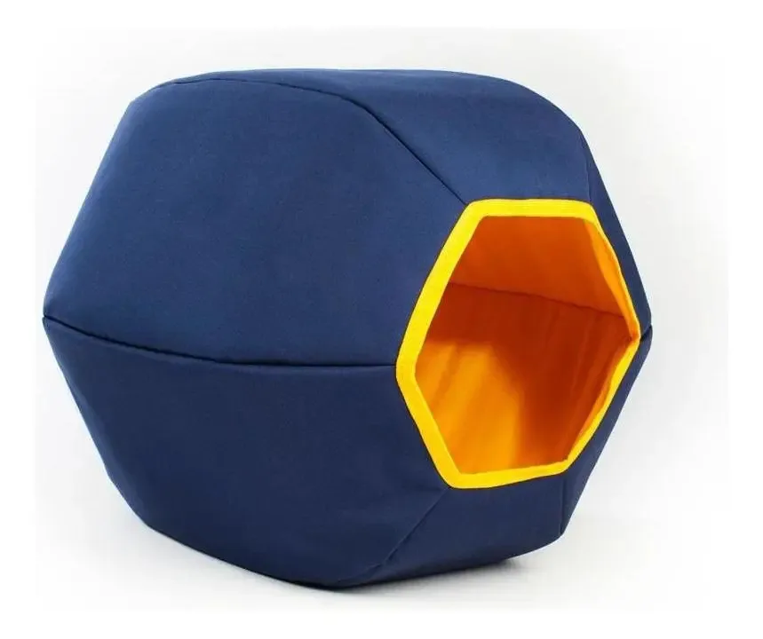 Toca Estofada Para Gatos Mundi Cor Azul