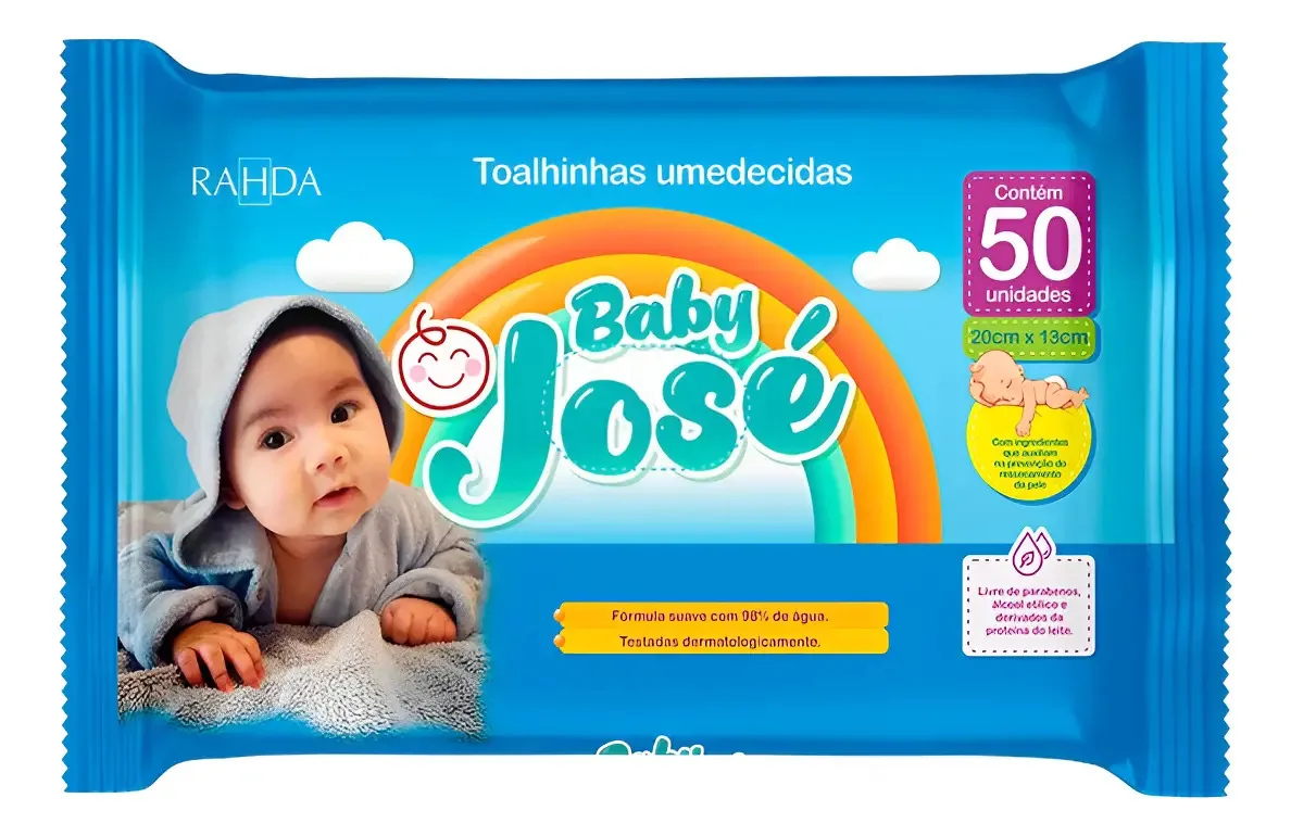 Toalhas umedecidas Rahda Baby José 50 u