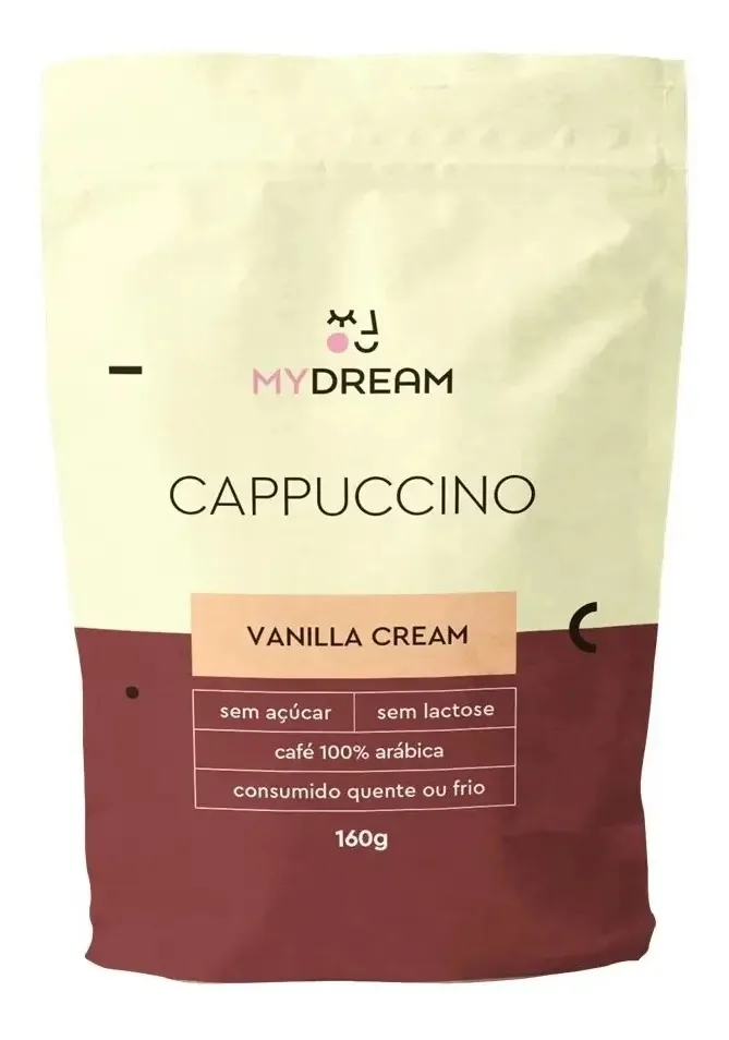 Cappuccino Vanilla Sem Açúcar E Sem Lactose 160g My Dream
